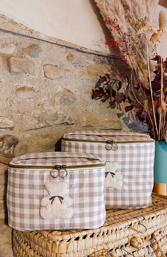 Le Grand Compagnon - Vichy marron Ourson