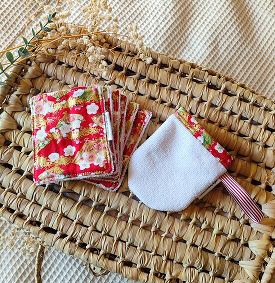 Lot de 6 lingettes lavables – Jardin Impérial